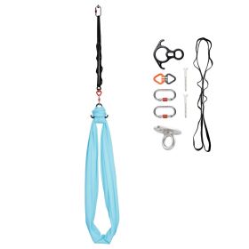 Aerial Yoga Hammock, Maximum 300 lbs Load Aerial Silk, Yoga Swing with Nylon Fabric, Daisy Rope, PE Zipper Bag