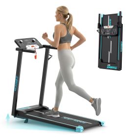 Walking Pad Treadmill 1-14km/h,300 lbs Capacity, LED Bluetooth music Under Desk Treadmill, Compact Treadmills for Home Hiking