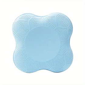 1pair Yoga Knee Elbow Joint Protection Pad; Portable Fitness Exercise Thickened Non-slip Yoga Mat; Yoga Pilates Fitness Equipment For Home Gym Tr (Color: Blue)